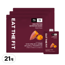 델리스푼 단백질 쉐이크 잇더핏 고구마맛, 40g, 21개