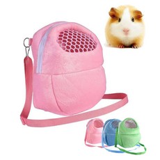 미니 애완동물 이동 캐리어 벨벳 가방 햄스터 토끼 고슴도치 백, 1개
