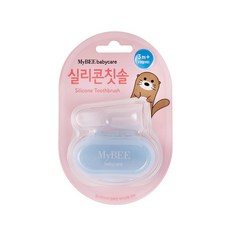 마이비 실리콘 손가락 칫솔, 혼합 색상, 1개입, 1개