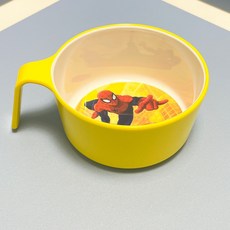 蜘蛛俠寶寶餐具套裝 防摔防燙兒童碗 家用寶寶碗勺 學生食堂碗筷無毒, 1個, 中號蜘蛛俠把手碗