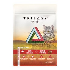trilogy 奇境 貓糧 貓凍乾 無穀全貓糧 貓飼料 貓乾糧 小包裝 300g, 1個, 野生袋鼠羊肺凍乾300g