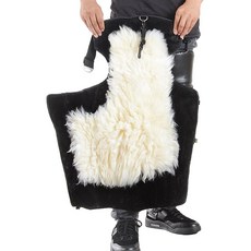 오토바이 방한 토시 다리 보호 털 패드, 미드기장 60cm 울 숏벨벳