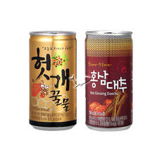 일화 175ml 캔음료 2종 헛개꿀물 5캔+홍삼대추 5캔 총10캔, 1세트