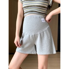 孕婦短褲 夏季薄款 寬鬆不勒肚 休閒闊腿褲 運動三分褲 小個子穿搭 透氣舒適 產前產後皆可穿