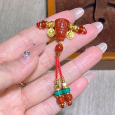 新品文玩三通 瑪瑙套裝手串項鏈配件 藏族風, 1個, 瑪瑙套裝三通藏族