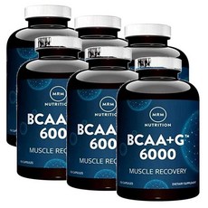 엠알엠 BCAA+G 6000 머슬 리커버리 캡슐 MRM Muscle Recovery, 150정, 6개
