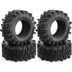 SCX24 124 TRX4M 118 RC 크롤러 호환 업그레이드 13 고무 타이어 머드 슬링거스 끈적한 휠