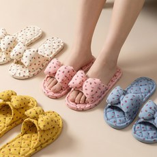 딸기꽃 3겹 삼중쿠션 거실 실내화 슬리퍼, 1개, 핑크