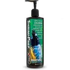 브라이트웰 아쿠아틱스 새우 준비 - 염소 클로라민 암모니아 제거 및 담수 어류 수족관용 중금속 해독제 250ml, 250-ml