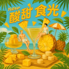 好蔗黑糖-冰糖鳳梨寒天 新鮮鳳梨 沖泡即飲 大人小孩都愛, 33g, 45個