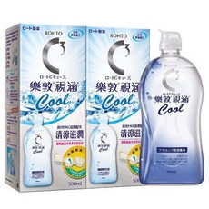 樂敦視涵水感多效保養液500ml/1000ml，長效保濕，清涼滋潤，隱形眼鏡護理液, 1個, 清涼滋潤500ml*2
