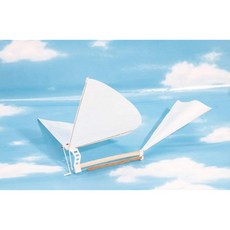 이케다공업사 파타파타 비행기 날아가는 고무 동력 공작 조립 교재, 1개