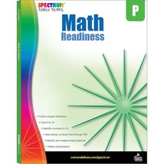 Spectrum Early Years Math Readiness Preschool Workbook Pre K Activity Book Age 4-5 Patterns Num, Spectrum Early Years Math Read