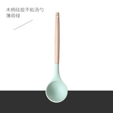 14/7/5 개 조리도구세트 주방 요리 않는 붙지 용품 주걱 세트 손잡이 나무 실리콘 도구, D. 나무 손잡이 실리콘 스푼 스노우팬용
