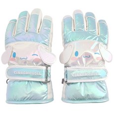 어린이방수장갑 시나모롤 샤인 빅페이스 입체 방한 장갑 어린이 스키장갑