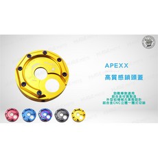 APEXX 磁石鎖頭蓋 適用 FORCE 四/五代 BWSR SMAX (黑色), 金色