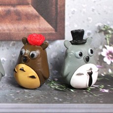 데코 장식 미니어처 파츠 액세서리 - 다람쥐, 신사다람쥐, 신사다람쥐