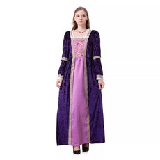 妃雪森 中世紀復古宮廷cosplay紫色表演服