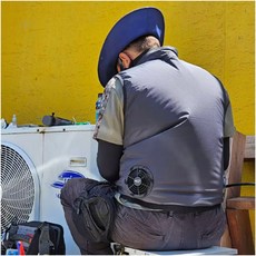 다데 선풍기조끼 여름철야외환경 필수품 순환송품테크니컬 원터치방식 360도냉풍