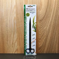 ISTA伊士達【專業水草彎剪刀(消光黑)】【25cm】草缸周邊/不鏽鋼/水草剪刀, 1個