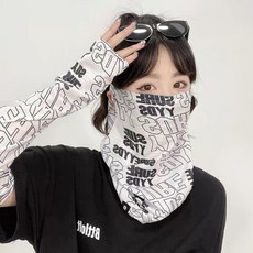 1+4 아이스핏 냉감 쿨링 팔토시 UV 자외선차단, 1세트, 화이트 5장