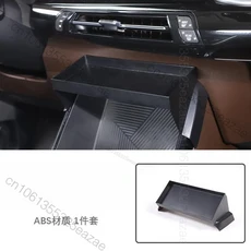 ABS 자동차 중앙 콘솔 수납함 정리함 트레이 폰 홀더 BMW X1 IX1 U11 2023 2024 2025 인테리어 액세서리, 01 black