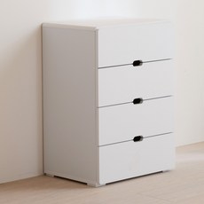 마롱 4단 서랍장 협탁, 4개, 화이트