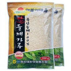 강원도농협 탈피 들깨가루 (햇들깨 당월도정출고) 국내산1등급들깨만사용 (강원도양양농협), 200g, 2개