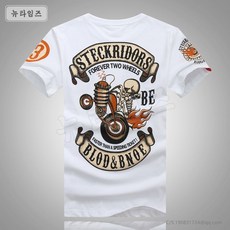 하복무장전선 할레모토 서해안 빈티지기관차 남성티셔츠 뉴타임즈 L856X214, M, 화이트