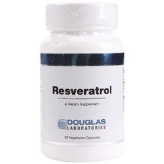 DOUGLAS LABORATORIES 白藜蘆醇素食膠囊無糖無麩質, 1個, 30 件