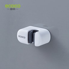 【ECOCO】意可可 簡約拖把架 一次性靜電除塵拖把 免手洗拋棄式懶人拖把 乾濕兩用拖把掛架夾, 1個, E2201簡約拖把架-白色
