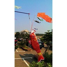 風箏小舖 鯉魚躍龍門 小鯉魚旗, 25公分鯉魚黑,一般版