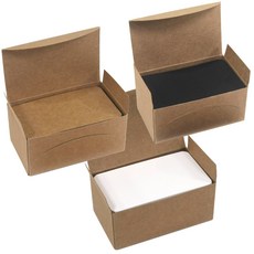 무지카드 명함종이 DIY 공카드 캘리그라피 300매, 1팩, 화이트 100매 + 크라프트 100매 + 블랙 100매