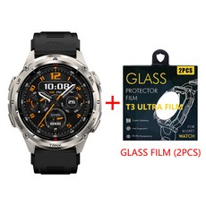 호환 KOSPET TANK T3 Ultra 2 GPS 견고한 스마트 시계 남성 나침반 고도계 기압계 470mAh 60 일 긴 배터리 5ATM IP69K 방수, [05] silver n film