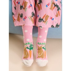 브랜드 빈폴키즈 BEANPOLE KIDS Print Bakery 패턴 수면양말 라이트 핑크 BI49KTU01Y 694872