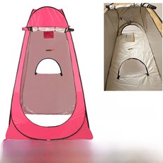 휴대용 야외 낚시 텐트 빠른 설치 보온 프라이버시 탈의실 목욕 쉼터 가정용 캠핑 장비 자외선 차단, 0.9m 로즈 레드 3창 목욕 모델