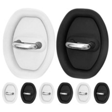 HAPINARY 자동차 도어 충격 흡수 개스킷 잠금 버클 보호 커버 자동차 도어 잠금 래치 커버 프로텍터 자동차 실리콘 도어 보호 커버 자동차 도어 래치 프로텍터 8개, HAPINARY 자동차 도어 충격 흡수 개스킷 잠금 버