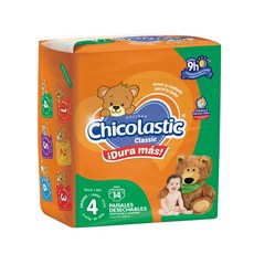 Chicolastic Class黏貼型尿布, L, 14片