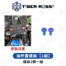 TIGER ROSSI 寶藍色鈦合金螺絲組 適用於 CBR150r 全車改裝, 1個, 8_油杯蓋螺絲【1組】
