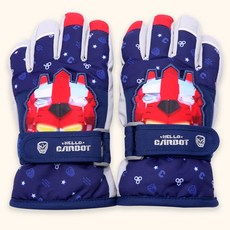 나린키즈 헬로카봇 하이퍼페이스 스키손가락 장갑 유아 아동 4세~9세용