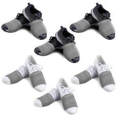 Boyiee 6쌍 라인 신발 양말 오버 스니커즈 커버 부드러운 바닥 슬라이더 발레 댄서 터닝