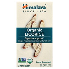 히말라야 오가닉 Licorice 다이제스티브 서포트 60정 DGL 감초 추출물 리코라이스, 1개