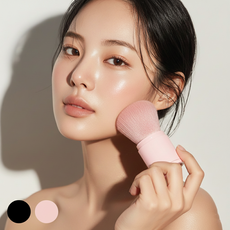 온더니즈 휴대용 초미세모 블러셔 브러쉬, 1개, 핑크