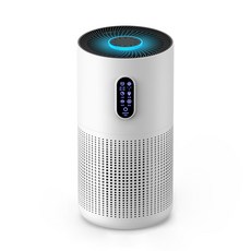 Allilio 공기청정기 저소음 음이온 360도 순환청정 거실 사무실 실내공기청정기, 화이트, M03N