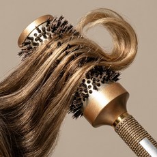 아킴 골드 알루미늄 드라이빗 대왕 롤빗 헤어 롤빗 롤 브러쉬 왕롤빗, 1개, 브라운 45호