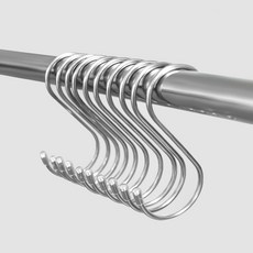 차차미 다용도 S자걸이 스테인레스, 소형, 5개