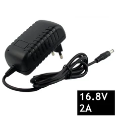 호환 14.4V 18650 리튬 배터리용 16.8V 2A 이온 충전기 5.5mm x 2.1mm DC 전원 잭 소켓 암 패널 마운트 커, 02 미국, 08 DC, 1개