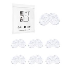 Combine8 안경 코 패드 투명 소프트 실리콘 패드 6쌍 선글라스용 미끄럼 방지 브릿지 79630