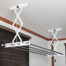 可調節式不鏽鋼天花板晾衣架500*700*1030~1900mm, 客戶自行安裝