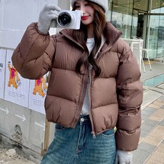 루즈핏 하이넥 크롭 숏 패딩 2color DK-0518 eco+5544Mp